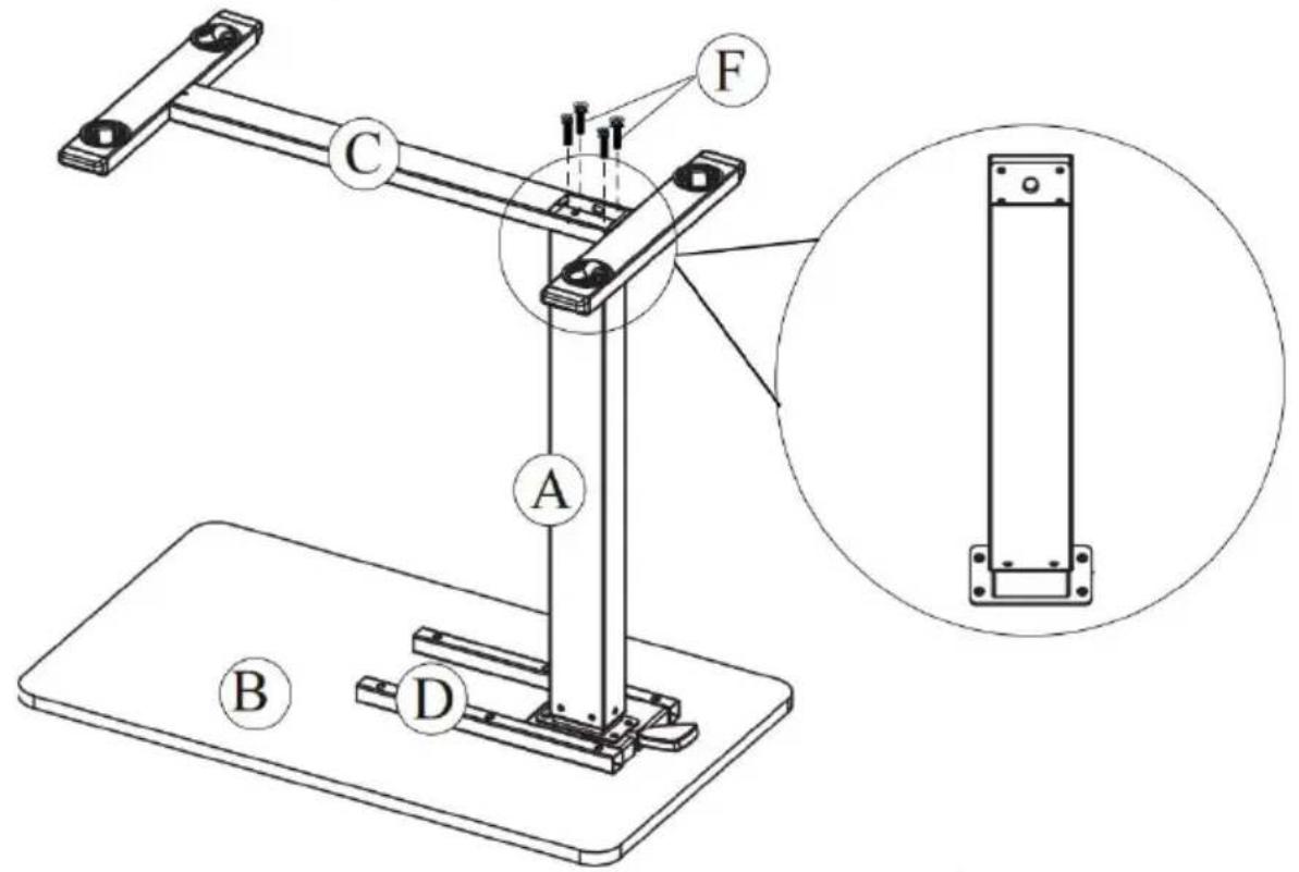 Vevor GT-SR65-B6 - STEP5: Mounting feet. - 1