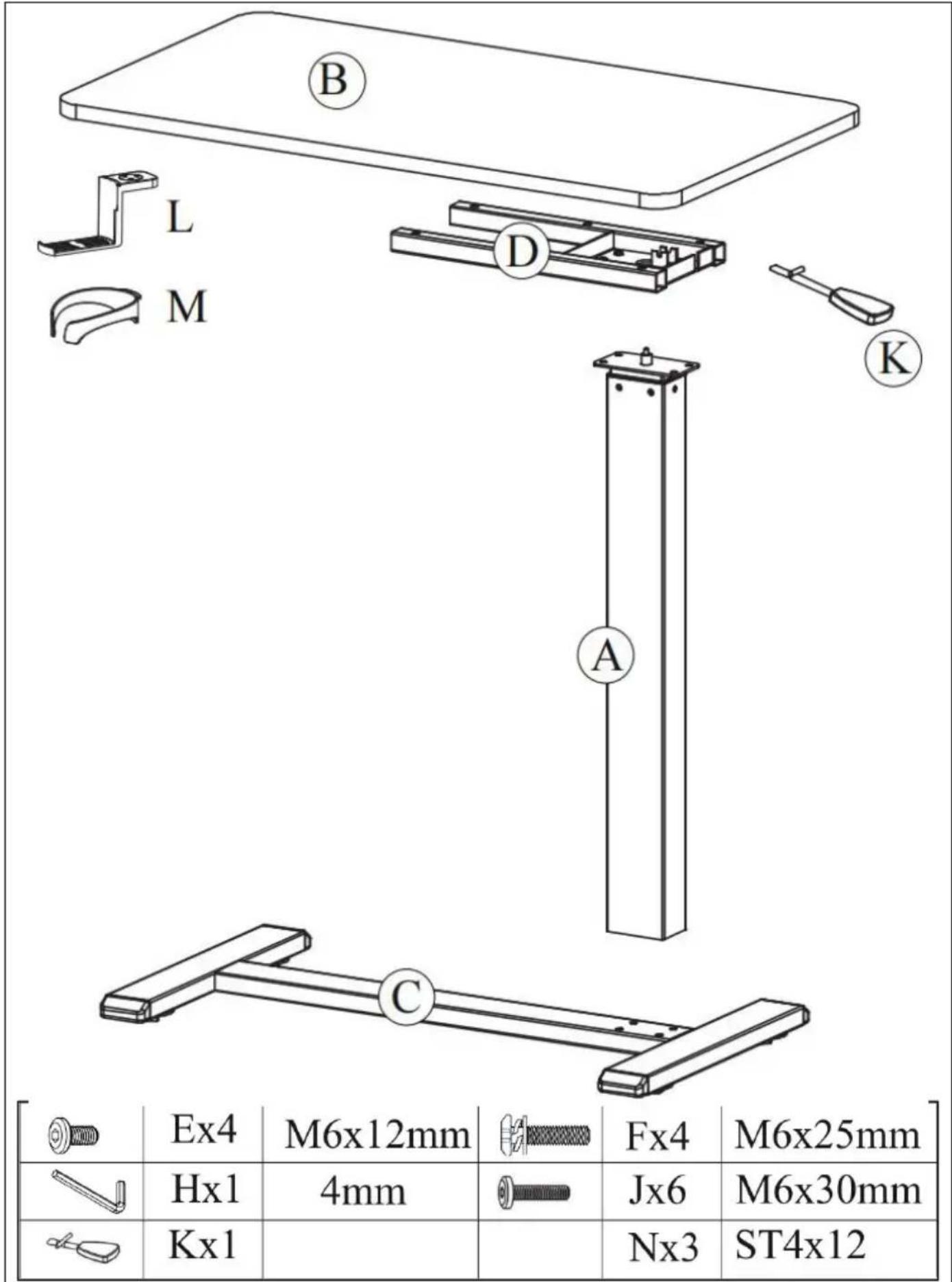 Vevor GT-SR65-B6 - PARTS LIST - 1