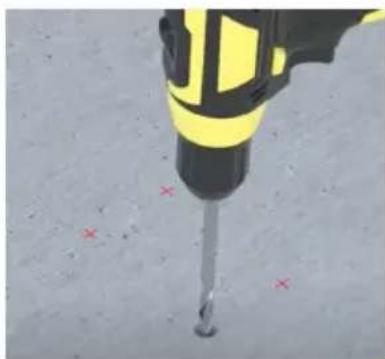 Vevor HR-006 - Para piso de concreto o madera - 2