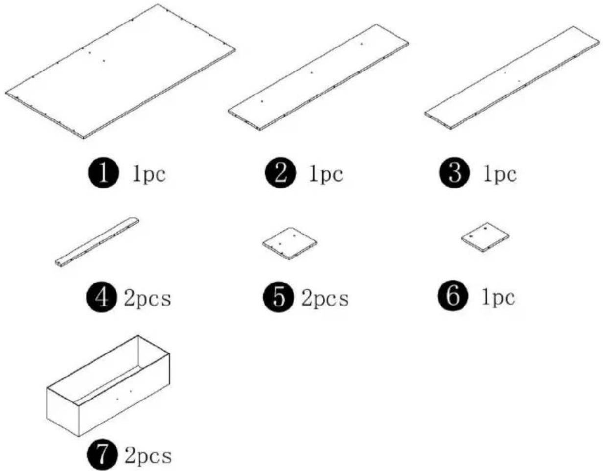 Vevor C240332S-01 - PARTS LIST - 1