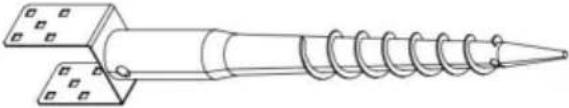 Vevor FX-3.5-24-4 - HEK POST ANKER GROND SPIKE - 4