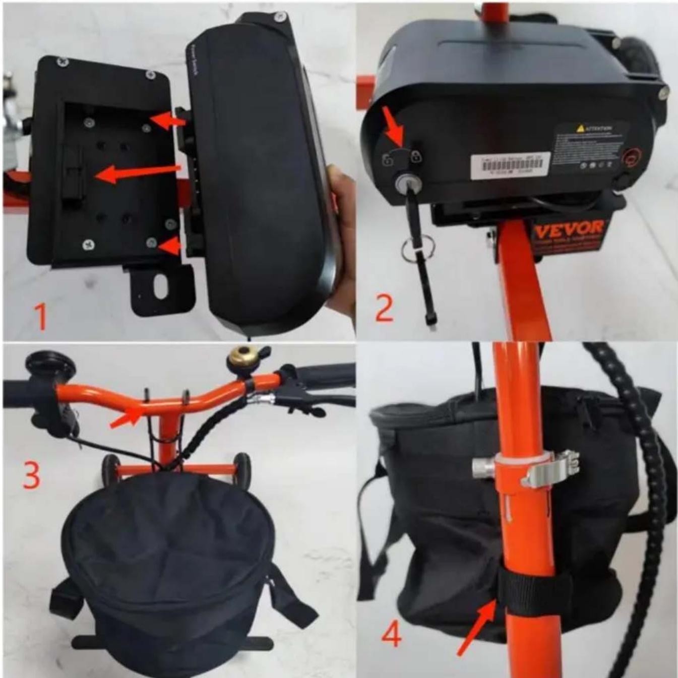 Vevor BL300G-A - Passaggio 4. Installare i cestelli e la scatola della batteria. - 1