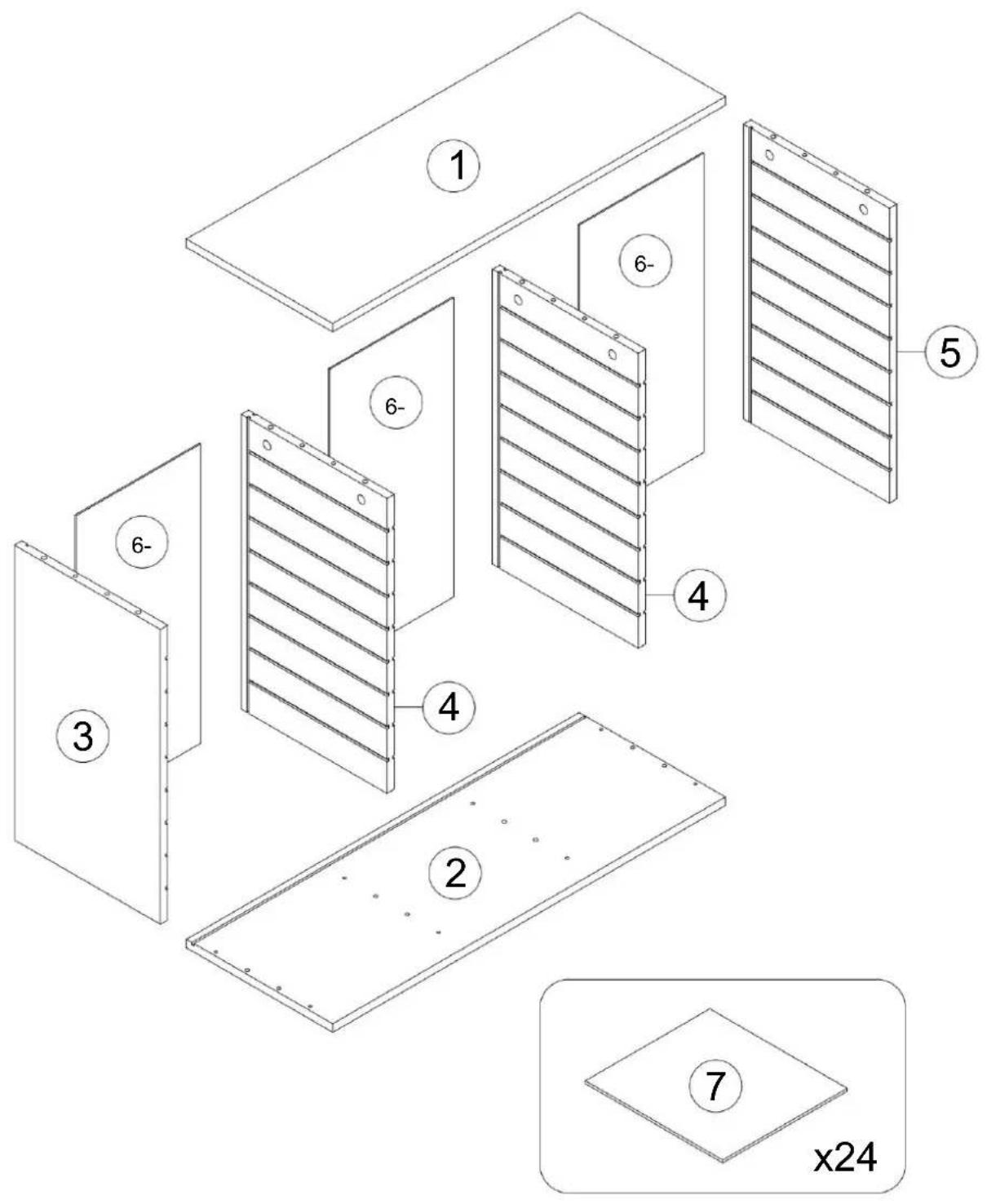 ÉTAPE 1 C 90° C x 8 pièces D x 8 pièces ÉTAPE 2 D x 8 pièces