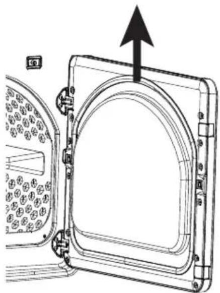 MIDEA MLHE52S7AWW - Étape 1 : Retirer la porte de la sécheuse - 1