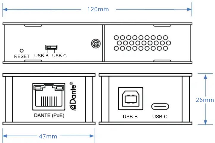 Blustream Dante DA11USB-V2 - Description - 1
