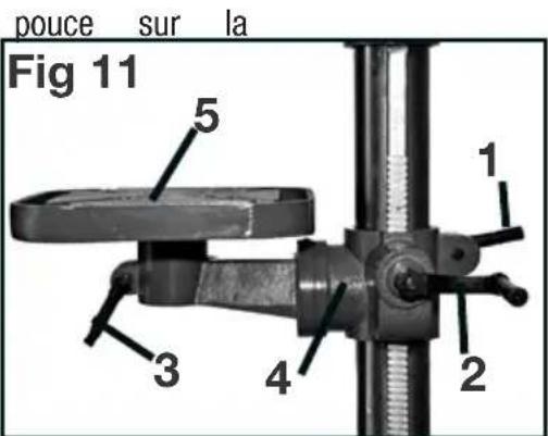 Genesis GFDP160 - Réglage de la table de biseau (FIG 12, 13) - 2