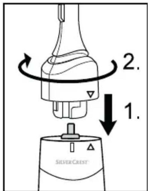 SILVERCREST SPS 1.5 B2 - Removing and connecting the attachments - 1