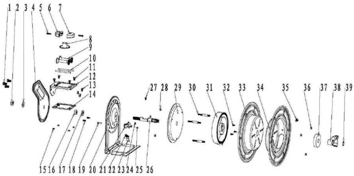Holzmann LSR 15HQ - Explosionszeichnung / Exploded drawing / Despiece / Vue éclatée - 1