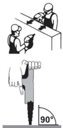 DEWALT DDF2120400 - Wanneer nagels in het materiaal worden afgevuurd, kunnen ze in meerdere stukken breken en ernstig letsel veroorzaken. - 1