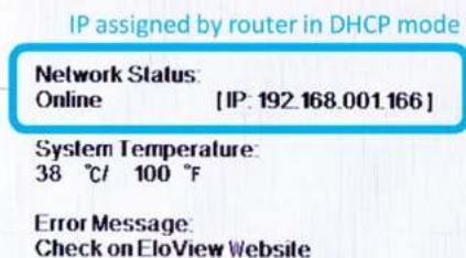 ELO 5054L - Connexion à la page web locale de IDSx4 - 4