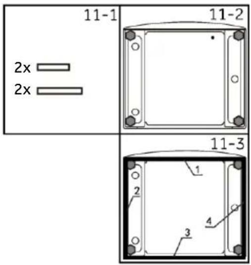 HAIER HW100-B14397EU1 - OPTIONAL: Anbringen von Pads zur Geräuschreduzierung - 1