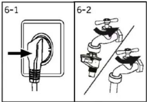 HAIER HW100-B14397EU1 - Raccordement à l'eau - 1