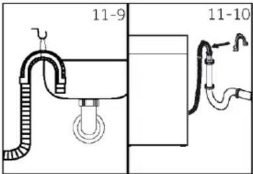HAIER HW100-B14397EU1 - Tuyau flexible de vidange vers le raccord d'eaux usées - 1