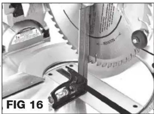 Genesis GMS1015LC - Para ajustar el tope de bisel positivo para 0° - 2