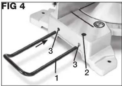 Genesis GMS1015LC - CHANGING THE SAW BLADE (FIG 6, 7, 8, 9) - 2