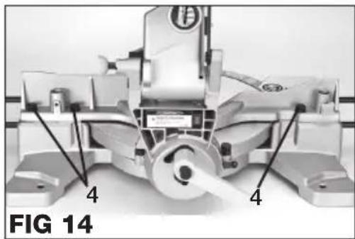 Genesis GMS1015LC - SQUARING THE SAW BLADE TO THE FENCE (FIG 13, 14) - 3