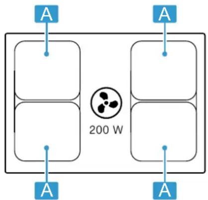 BOSCH PVQ795HGA6 - Répartition des zones de cuisson - 1