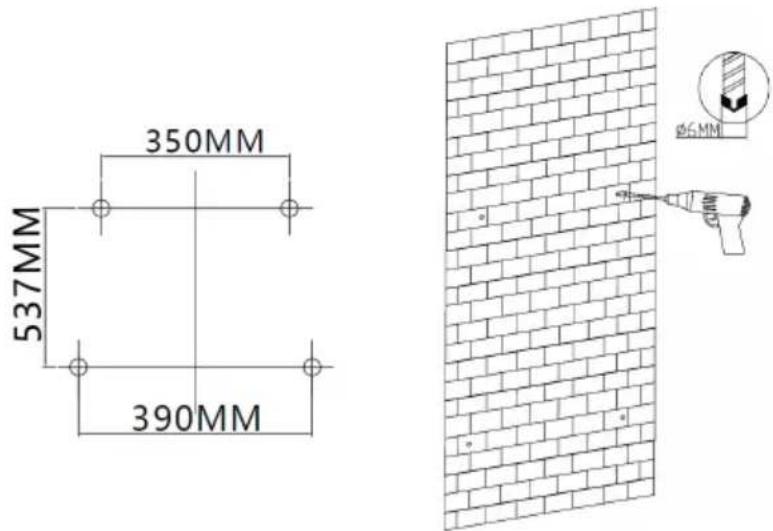 Klarstein Hot Spot Crystal Flow - Fissare la stufa alla parete - 2