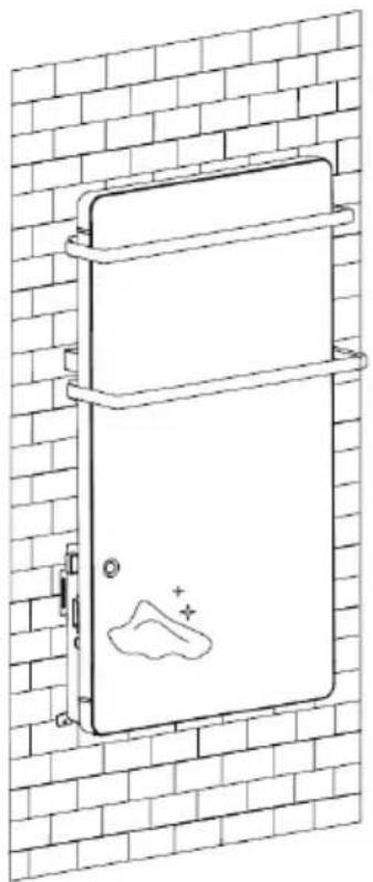Klarstein Hot Spot Crystal Flow - Befestigung des Heizkörpers an der Wand - 9