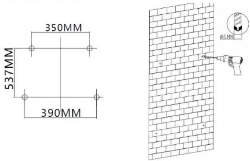 Klarstein Hot Spot Crystal Flow - Fixation of the heater on wall - 2
