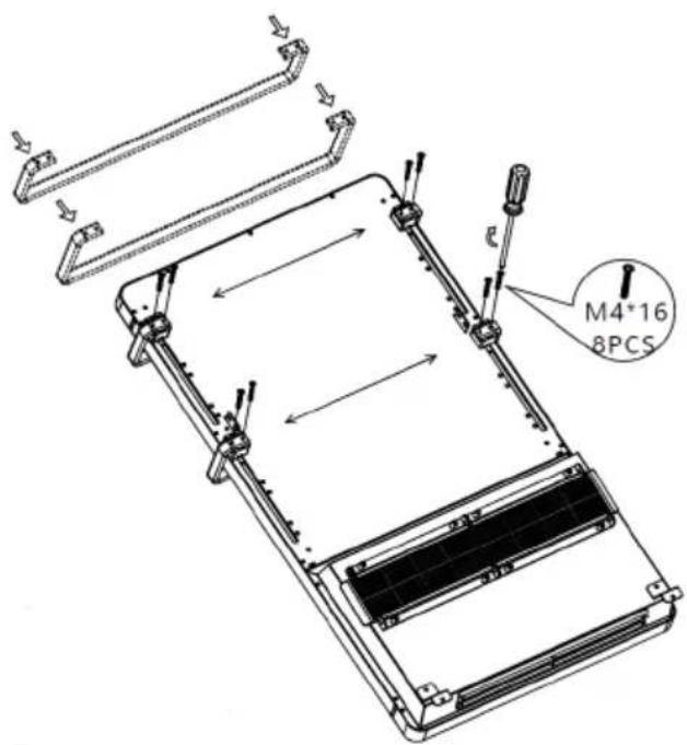 Klarstein Hot Spot Crystal Flow - Fissare la stufa alla parete - 6