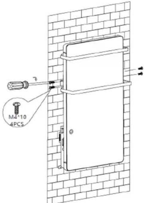 Klarstein Hot Spot Crystal Flow - Fixation of the heater on wall - 7