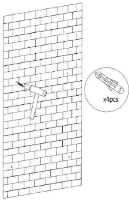Klarstein Hot Spot Crystal Flow - Fissare la stufa alla parete - 3