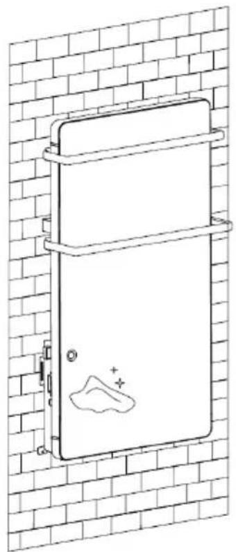 Klarstein Hot Spot Crystal Flow - Fixation of the heater on wall - 9