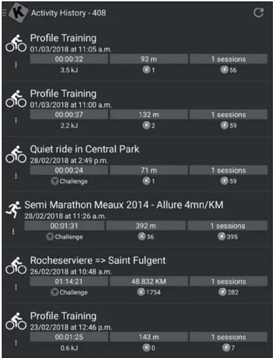 Capital Sports Infinity Track 2.0 - Historial de entrenamiento - 1