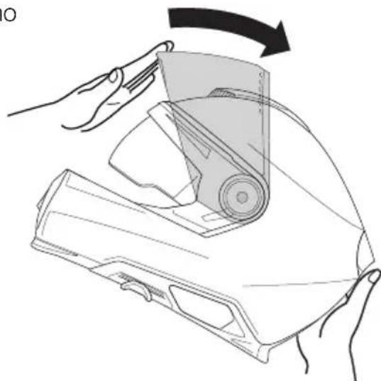 Schuberth S3 - Montaggio della visiera - 3