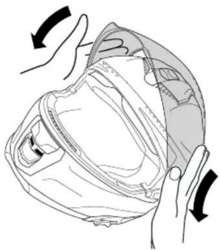 Schuberth S3 - Montaggio della visiera - 2