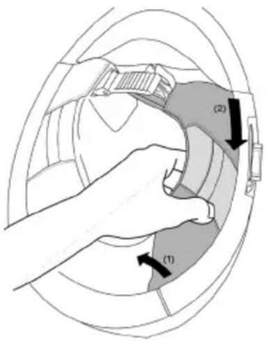 Schuberth S3 - Ausbau der Wangenpolster - 1