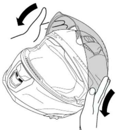 Schuberth S3 - Installing the visor - 2