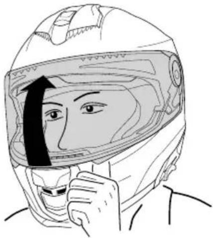 Schuberth S3 - APERTURA DELLA VISIERA - 1