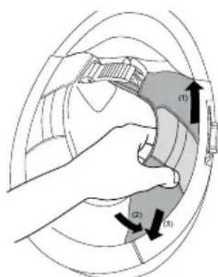 Schuberth S3 - Installation the cheek pad - 2