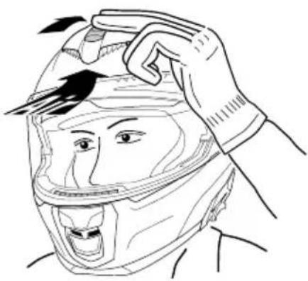 Schuberth S3 - VENTILATION 4 - AÉRATION DE LA TÊTE - 1