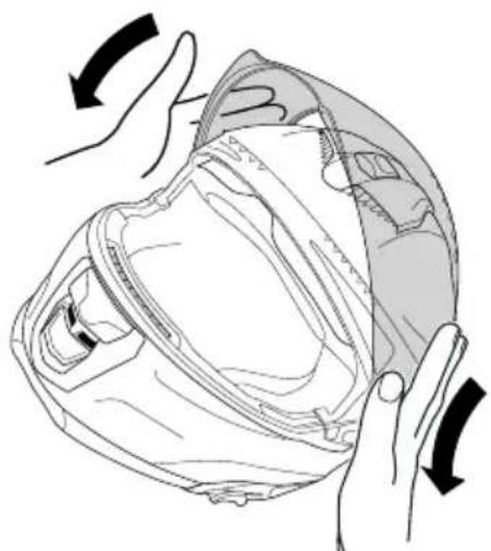 Schuberth S3 - Montage de la visière - 2