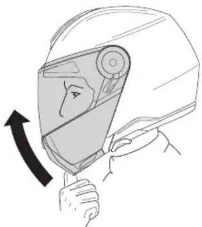 Schuberth Concept - APERTURA DELLA MENTONIERA - 1