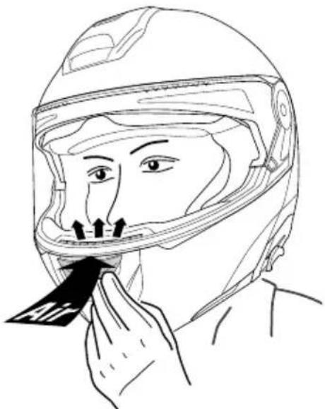 Schuberth Concept - VENTILATION 2 - ADMISSION D'AIR MENTONNIÈRE (ventilation de la visière) - 1