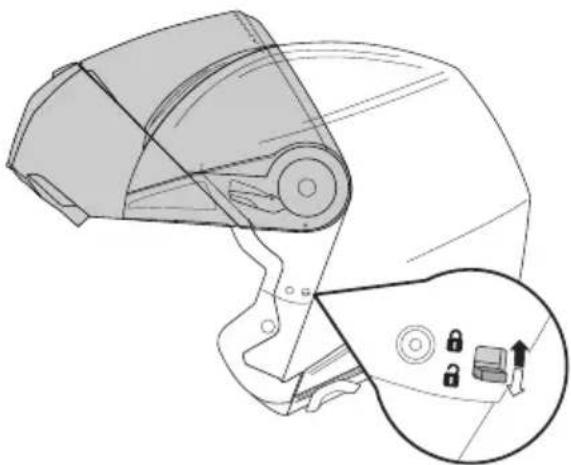 Schuberth Concept - APERTURA DELLA MENTONIERA - 3