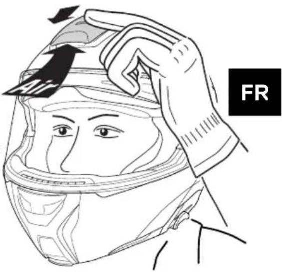 Schuberth Concept - VENTILATION 2 - ADMISSION D'AIR MENTONNIÈRE (ventilation de la visière) - 2