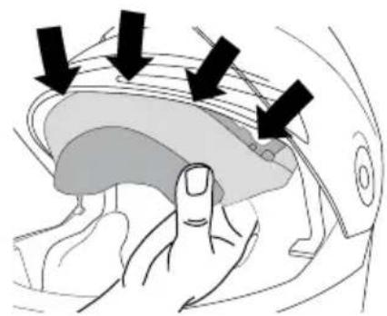 Schuberth Concept - REMOVING HEAD PAD - 3