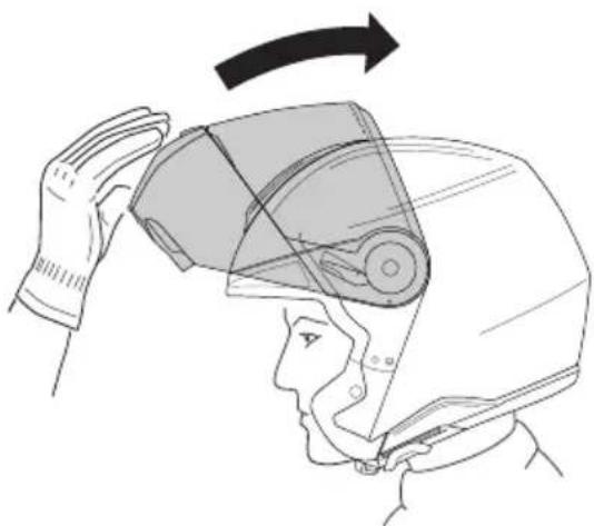 Schuberth Concept - APERTURA DELLA MENTONIERA - 2