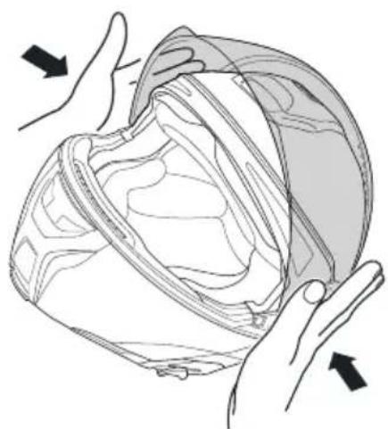 Schuberth Concept - Montaggio della visiera - 1