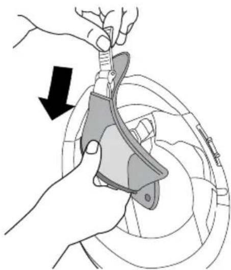 Schuberth Concept - DÉMONTAGE DES MOUSSES DE JOUES - 2