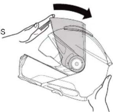 Schuberth E2 - RETIRADA DE LA VISERA PARASOL - 3