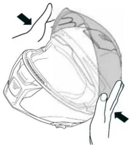 Schuberth E2 - Installing the peak - 1