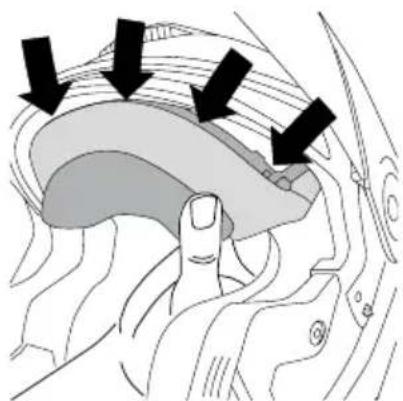 Schuberth E2 - EXTRACIÓN DEL COLLARÍN - 3