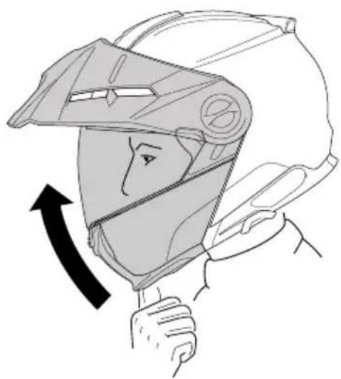 Schuberth E2 - OPENING THE CHIN BAR - 1