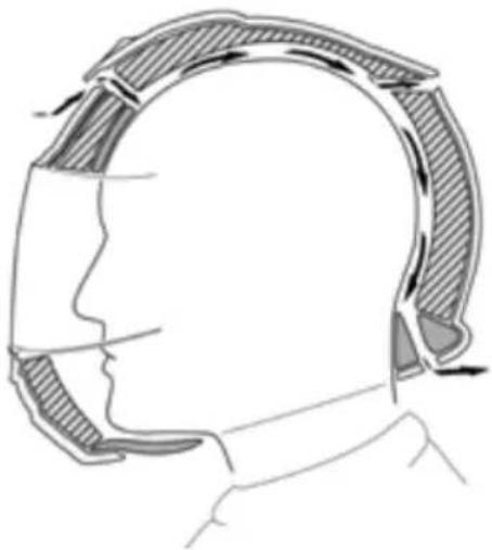 Schuberth E2 - VENTILATION 4 - AÉRATION DE LA TÊTE - 3